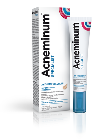 Acneminum Specialist Anti-Imperfecțiuni Ser anti-acnee cu corector corector 10 ml